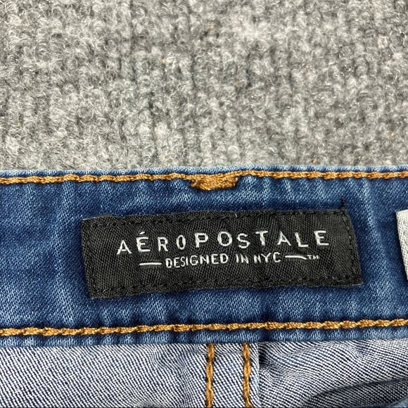 AEROPOSTALE high-waisted jeggings- size 0 dark wash - Picture 5 of 10